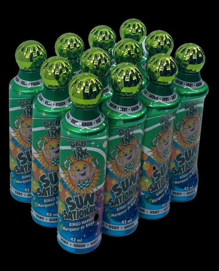 Sunsational Bingo Dabbers deppers Stiften GROEN, Hobby en Vrije tijd, Gezelschapsspellen | Bordspellen, Nieuw, Ophalen of Verzenden