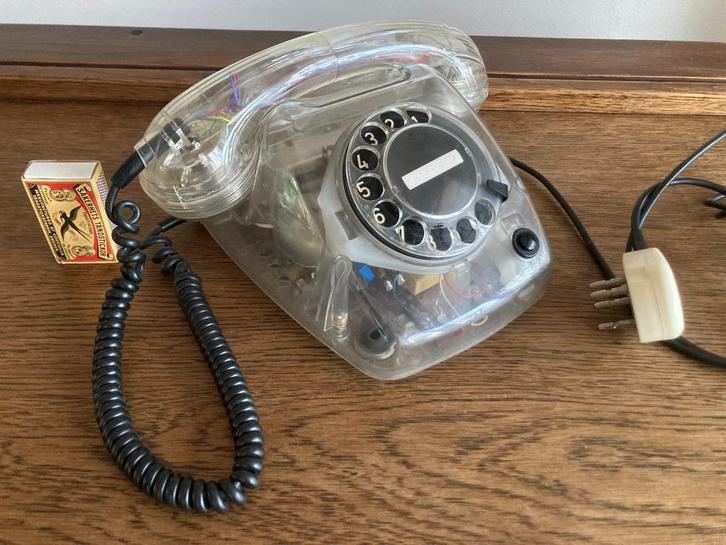 PTT T65 CWP Centrale Werkplaats PTT Delft transparant retro, Telecommunicatie, Vaste telefoons | Niet Draadloos, Gebruikt, Ophalen of Verzenden