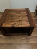 Teak salontafel 80x80x45., 100 tot 150 cm, Zo goed als nieuw, Minder dan 50 cm, Rechthoekig