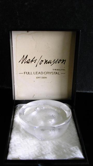 Mats Jonasson presse papier in origineel doosje beschikbaar voor biedingen