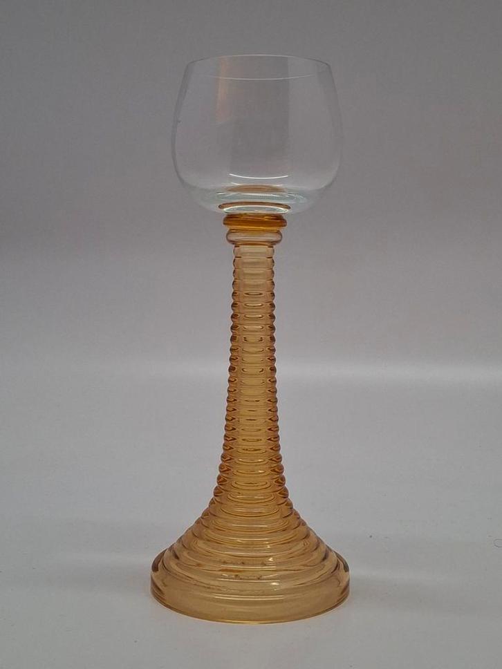 Antiek Wijnglas, 21 cm hoog, prachtige staat, Antiek en Kunst, Antiek | Glas en Kristal, Ophalen of Verzenden