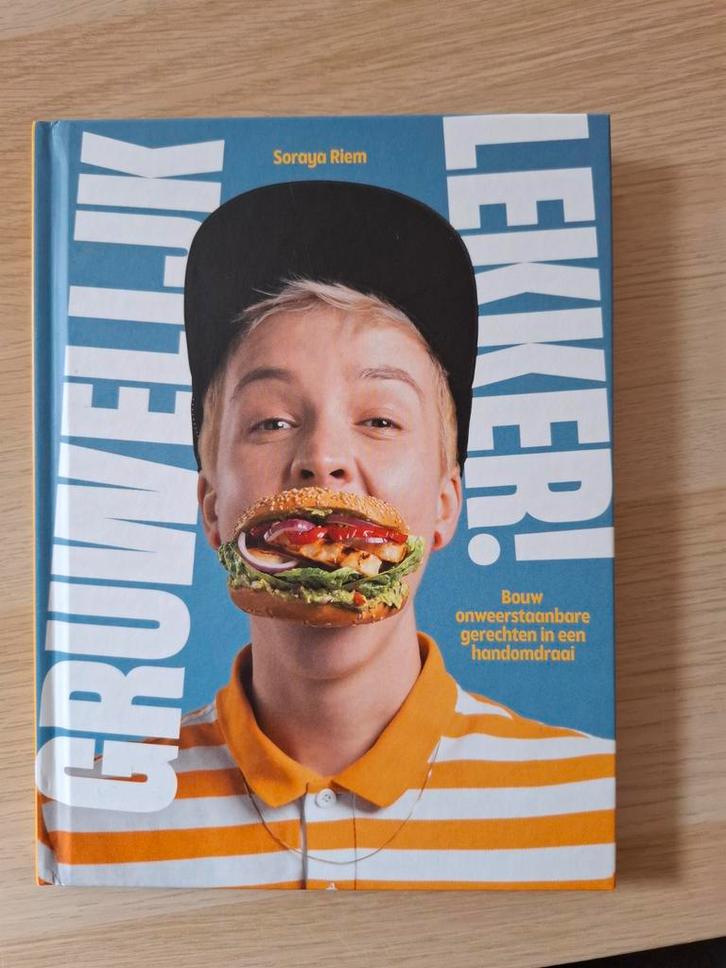 GRUWELLIJK LEKKER! - Soraya Riem Kookboek, Boeken, Kookboeken, Zo goed als nieuw, Hoofdgerechten, Tapas, Hapjes en Dim Sum, Overige typen