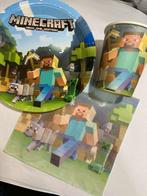 Minecraft taartbordjes bekers en servetten, Hobby en Vrije tijd, Feestartikelen, Verzenden, Nieuw, Versiering, Abraham of Sarah