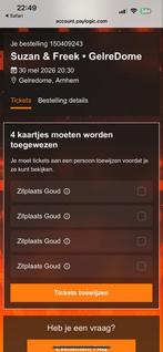 Suzan en freek 30 mei 2026 gelredome, Tickets en Kaartjes, Concerten | Overige, Twee personen, Mei