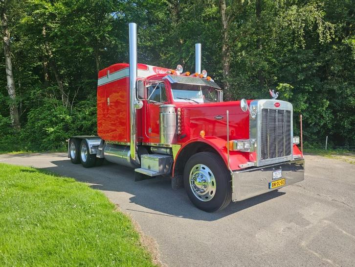 Peterbilt 379 (kenworth-freightliner-mack), Auto's, Vrachtwagens, Bedrijf, Overige merken, Diesel, Handgeschakeld, Rood, Grijs