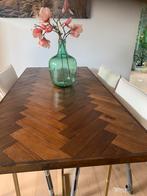 Mooi klassiek visgraat tafel mast 180cm lamg, Zo goed als nieuw, 150 tot 200 cm, Rechthoekig, 50 tot 100 cm