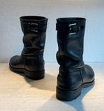 Shabbies Amsterdam stoere biker boots laarzen met riempje 37, Ophalen of Verzenden, Zwart, Lage of Enkellaarzen