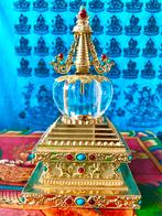 Mooie stupa met gekleurd licht. Tibet, Ophalen of Verzenden
