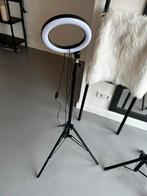 Verstelbare Ringlamp met Statief, Audio, Tv en Foto, Fotografie | Fotostudio en Toebehoren, Ophalen, Gebruikt, Lamp of Flitsset
