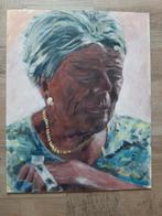 Schilderij portret vrouw, Antiek en Kunst, Ophalen of Verzenden