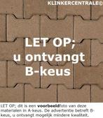 B-KEUS KORTING grijs H-klinkers dubbel T- beton verbandklink, Tuin en Terras, Tegels en Klinkers, Excluton BV, Klinkers, Nieuw