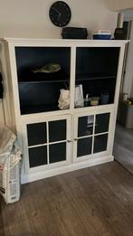 Halfhoge kast, 143x44x167,5cm, klassiek model, wit/blauw, Ophalen, Minder dan 150 cm, 150 tot 200 cm, 25 tot 50 cm