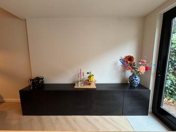 Ikea besta kast (tv meubel) zwart (zwartbruin)