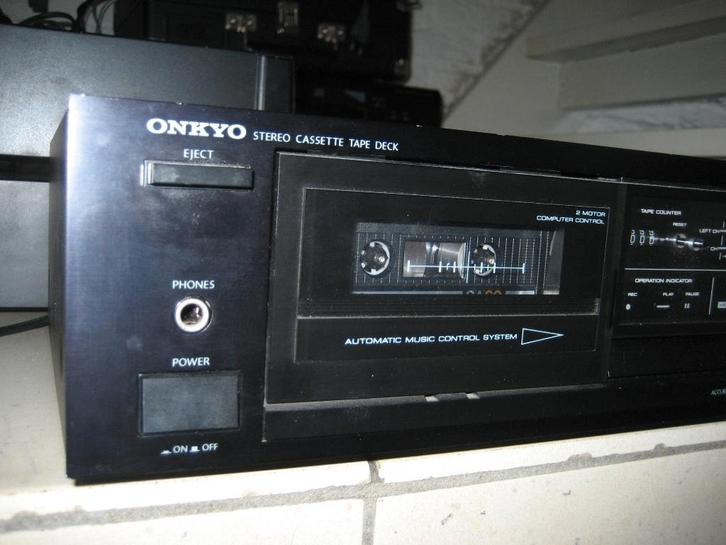 Onkyo cassette deck, Audio, Tv en Foto, Cassettedecks, Enkel, Overige merken, Ophalen of Verzenden