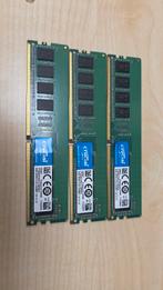 Crucial 4GB DDR4 RAM geheugen modules, Computers en Software, RAM geheugen, Gebruikt, Crucial, DDR4, Ophalen of Verzenden