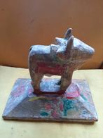 Houten nandi heilige Stier Sculptuur - Folk Art India, Antiek en Kunst, Ophalen of Verzenden