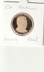 2012 S CH Arthur Presidential dollar, Postzegels en Munten, Munten | Amerika, Verzenden, Noord-Amerika, Losse munt