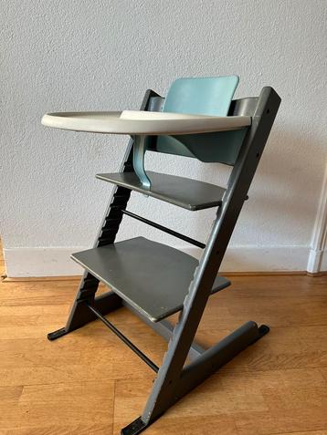 Stokke Tripp Trapp Grijs lichtblauw Verkleiner & Dienblad beschikbaar voor biedingen