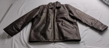 Zwaar lederen (motor)jack beschikbaar voor biedingen