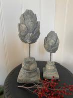 Landelijke set artisjokken ornamenten op voet, Ophalen of Verzenden, Gebruikt