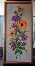 Geborduurd schilderij | Bloemen, Antiek en Kunst, Kunst | Schilderijen | Klassiek, Ophalen of Verzenden