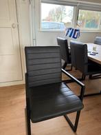 Grijze eetkamerstoelen Kwantum, Huis en Inrichting, Ophalen, Zo goed als nieuw, Grijs, Vijf, Zes of meer stoelen