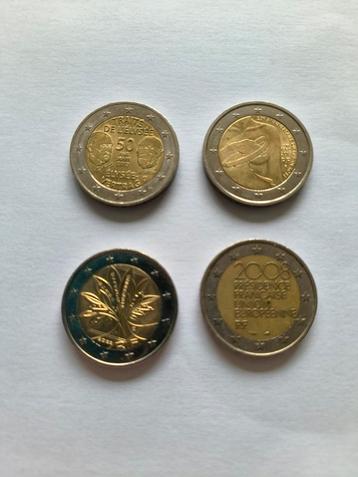 Franse 2 Euro Herdenkingsmunten beschikbaar voor biedingen