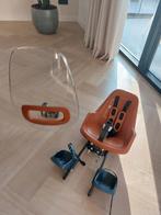 Bobike mini ONE chocolate brown fietsstoeltje en windscherm, Fietsen en Brommers, Fietsaccessoires | Fietsstoeltjes, Ophalen, Zo goed als nieuw