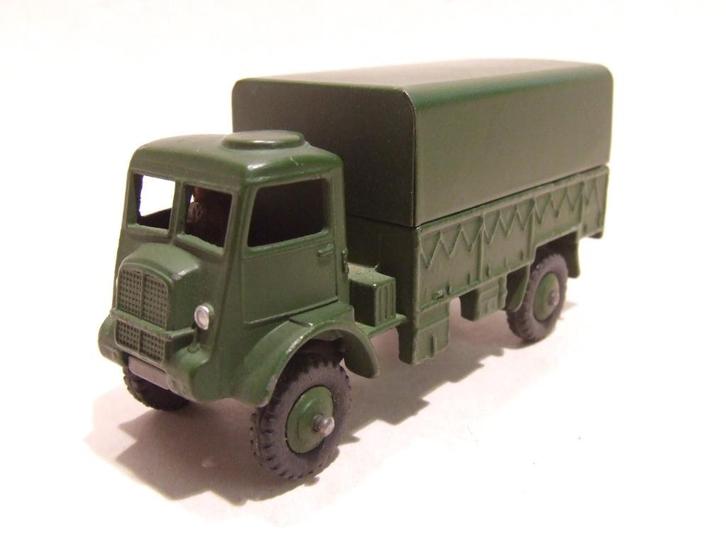 DINKY TOYS 623 3 tons army wagen in zeer goede staat., Hobby en Vrije tijd, Modelauto's | 1:43, Gebruikt, Bus of Vrachtwagen, Dinky Toys