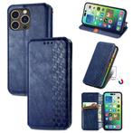 Luxe PU Lederen Wallet Case Set voor iPhone 14 Pro _ Blauw, Verzenden, Nieuw, IPhone 14 Pro, Hoesje of Tasje