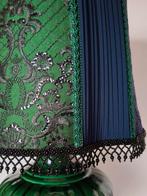 lampenkap keramiek voet zijde franje uniek tafellamp, Ophalen, 50 tot 75 cm, Zo goed als nieuw, Overige materialen