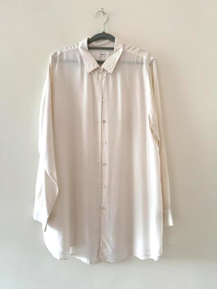 Filippa K zuiver zijden off white lange blouse large CHCS, Kleding | Dames, Blouses en Tunieken, Zo goed als nieuw, Maat 42/44 (L)