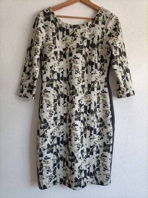 Jurkje Expresso fotoprint/streep patroon groentint 36, Kleding | Dames, Jurken, Gedragen, Maat 36 (S), Overige kleuren, Boven de knie