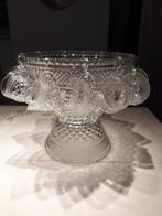 Puntgave vintage bowl set met17 glaasjes, haakjes en lepel., Antiek en Kunst, Ophalen of Verzenden