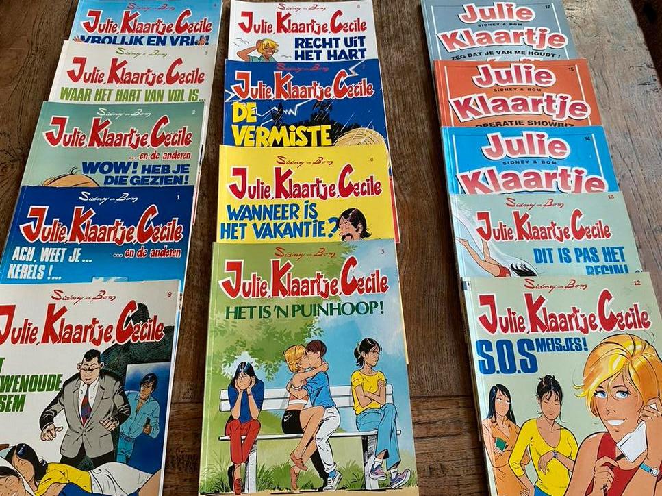 Julie, Klaartje, Cecile stripboeken,diverse titels 11 stuks, Boeken, Stripboeken, Zo goed als nieuw, Meerdere stripboeken, Ophalen of Verzenden