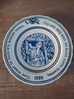 Delfts Blauw Wandbord - Bakkerij van der Hoe, Antiek en Kunst, Antiek | Wandborden en Tegels, Ophalen of Verzenden