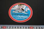 sticker NLM CityHopper Friendly all the time Fokker F27 *, Ophalen, Zo goed als nieuw