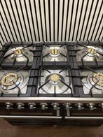 Luxe Boretti 6 pits zwart hoogglans 2 ovens 100 cm, Witgoed en Apparatuur, Fornuizen, Fornello Esperta, Grill, Ophalen of Verzenden