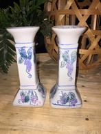 Set van 2 Vintage Kandelaars, Ophalen of Verzenden, Gebruikt, Overige materialen, Kandelaar