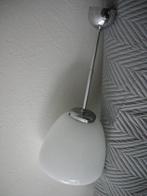Lamp witte glas Gispen art deco schoollamp chroom - zgan, Ophalen, Zo goed als nieuw, Glas, Gispen Giso art deco