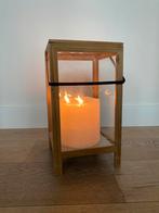 Big candle lantern, Huis en Inrichting, Ophalen, Overige materialen, Gebruikt, Wit
