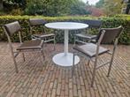 Vintage Eetset met tulp Tafel en 4 chromen Stoelen (ook los), Huis en Inrichting, Ophalen, Gebruikt, Vintage, 4 tot 6 stoelen