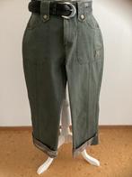 Leuke groene broek, nieuwstaat, maat 36, 3/4 pijp, Ophalen of Verzenden, Zo goed als nieuw, Maat 36 (S), Groen