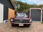Ford Mustang convertible origineel Burgundy, Auto's, Zwart, Cabriolet, Leder, Handgeschakeld