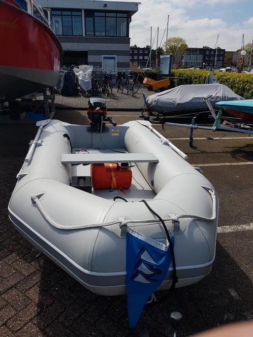 Te Koop Quicksilver rubberboot met motor, Watersport en Boten, Rubberboten, Zo goed als nieuw, Quicksilver, Airdeck, Benzine, Ophalen