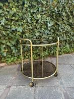 Vintage Drank Trolley, Bar Trolley Hollywood Regency, Huis en Inrichting, Barren, Ophalen of Verzenden, Gebruikt