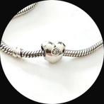 Pandora Hartje met zirkonia 790134CZ / retired (V), Gebruikt, Pandora, Ophalen of Verzenden, 1 bedel
