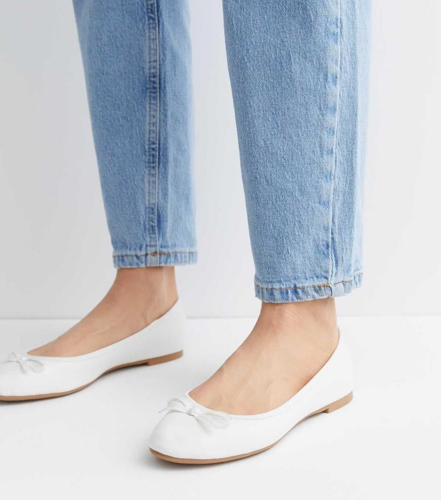 Nieuwe Look Witte Ballerina's, New Look, Wit, Nieuw, Ballerina's