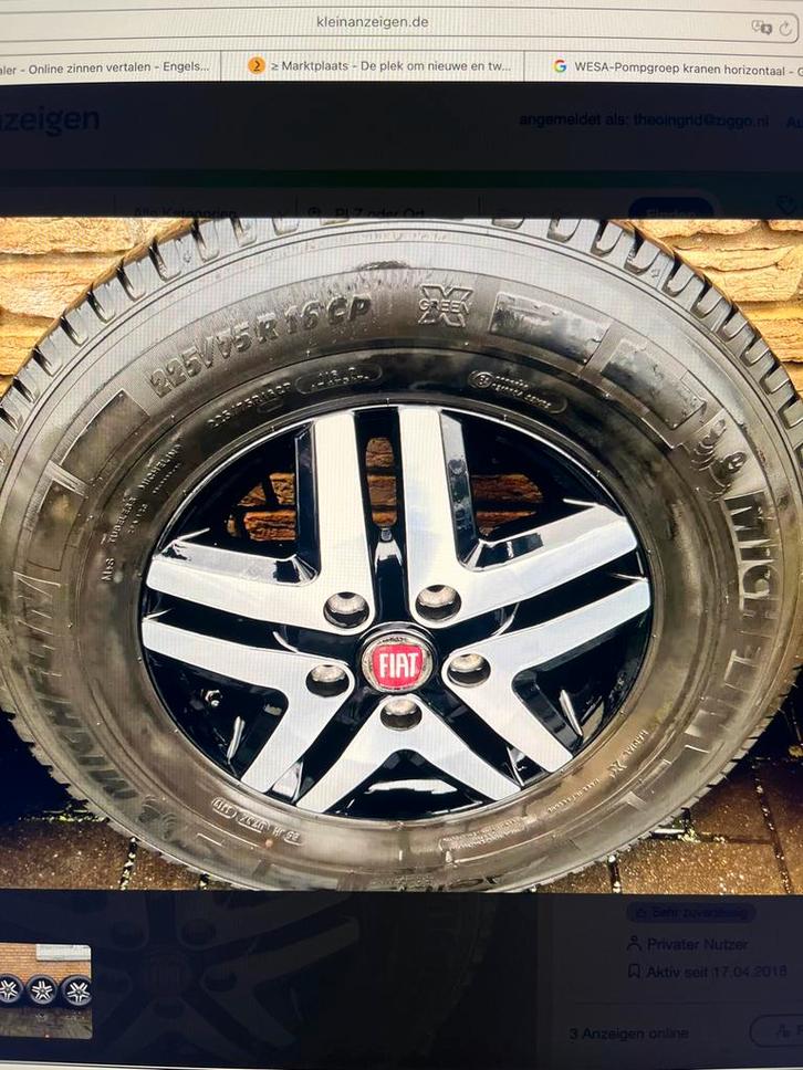 Ducato Boxer Jumper banden en velgen 16 inch 5 x 130 5x118, Auto-onderdelen, Banden en Velgen, Banden en Velgen, Zomerbanden, 16 inch