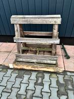 Kleine houten glasbok, Ophalen of Verzenden, Gebruikt